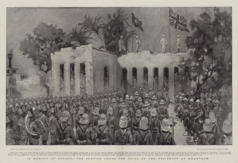 In Memory of Gordon, the Service among the Ruins of the Residency at Khartoum by William Hatherell