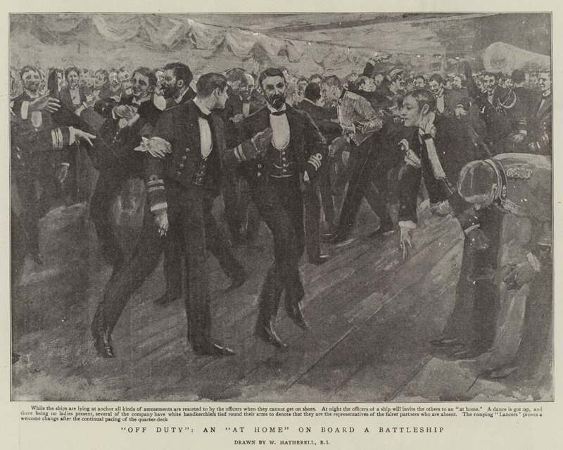 Off Duty, an At Home on Board a Battleship by William Hatherell