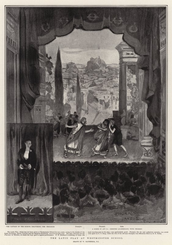 The Latin Play at Westminster School by William Hatherell