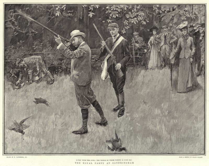 The Royal Party at Sandringham by William Hatherell