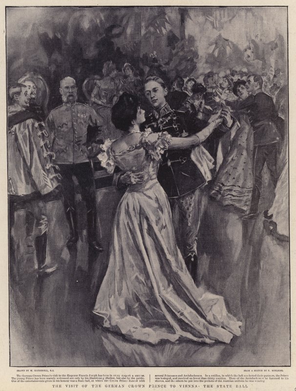 The Visit of the German Crown Prince to Vienna, the State Ball by William Hatherell