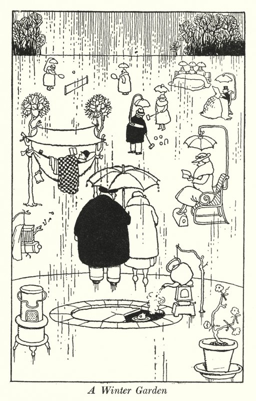 A Winter Garden by William Heath Robinson