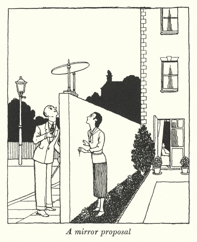 A mirror proposal by William Heath Robinson