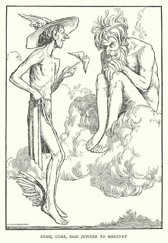 Come, Come, Said Jupiter to Mercury by William Heath Robinson