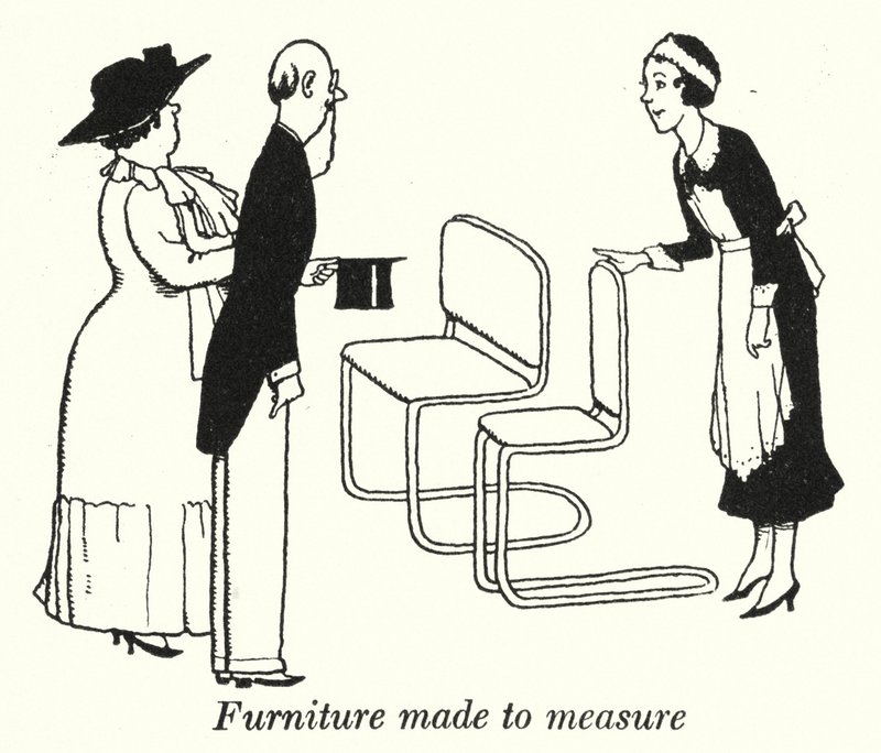 Furniture made to measure by William Heath Robinson