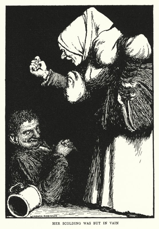 Her scolding was but in vain by William Heath Robinson