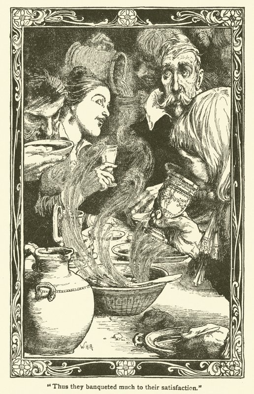 Illustration for Don Quixote by William Heath Robinson