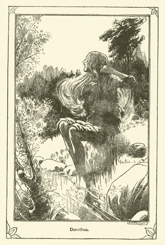 Illustration for Don Quixote by William Heath Robinson