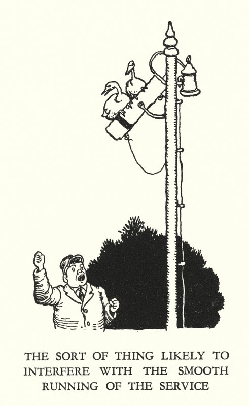 Illustration for Railway Ribaldry by W Heath Robinson by William Heath Robinson