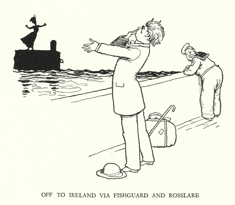 Illustration for Railway Ribaldry by W Heath Robinson by William Heath Robinson