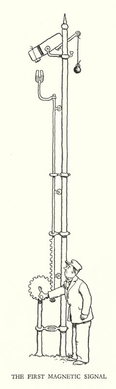 Illustration for Railway Ribaldry by W Heath Robinson by William Heath Robinson