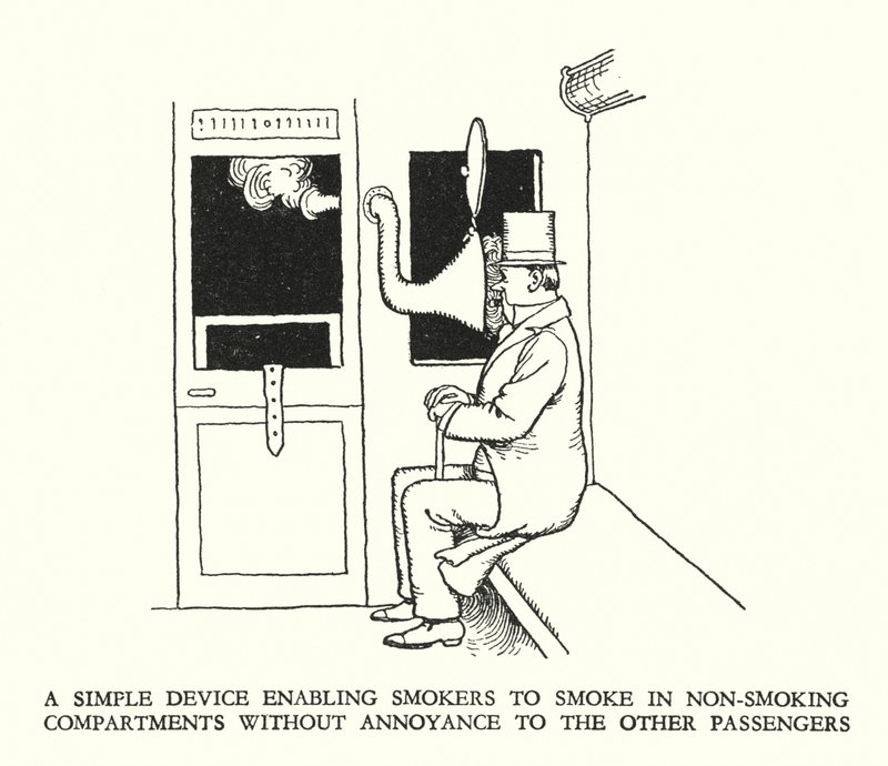Illustration for Railway Ribaldry by William Heath Robinson