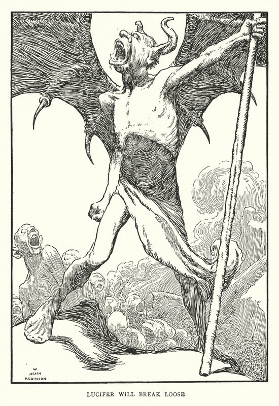 Lucifer Will Break Loose by William Heath Robinson