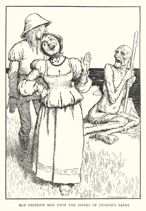 Old decrepit men upon the brinks of Charon