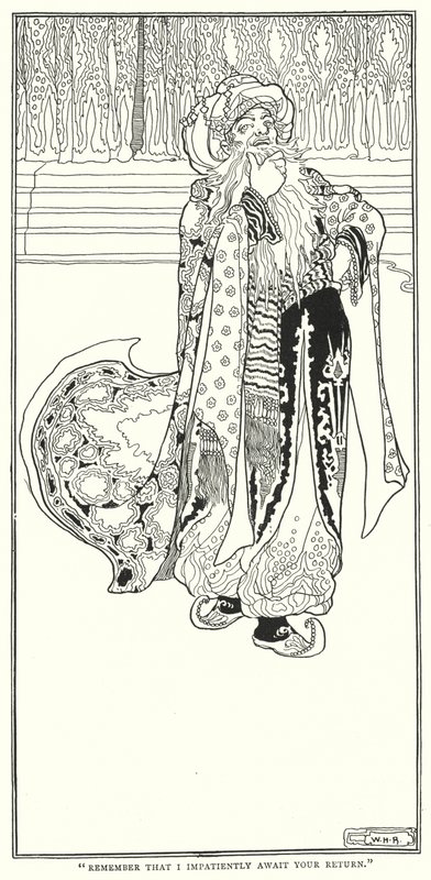 Remember that I impatiently await your return by William Heath Robinson