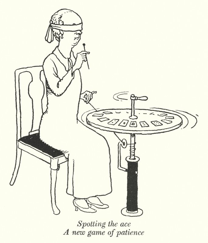 Spotting the Ace, A New Game of Patience by William Heath Robinson