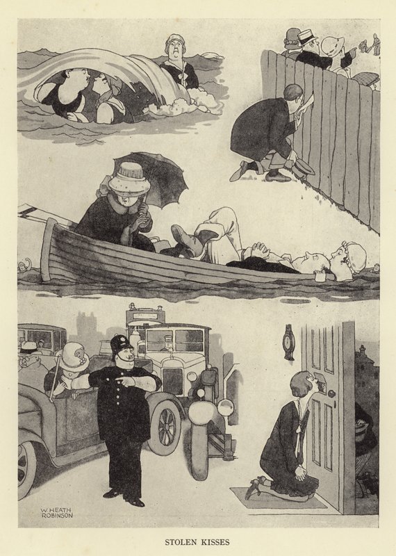 Stolen Kisses by William Heath Robinson
