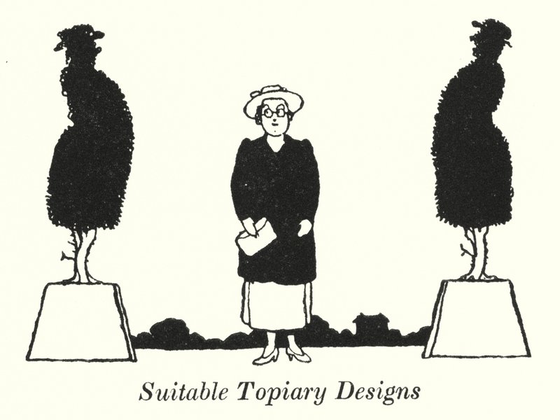 Suitable Topiary Designs by William Heath Robinson