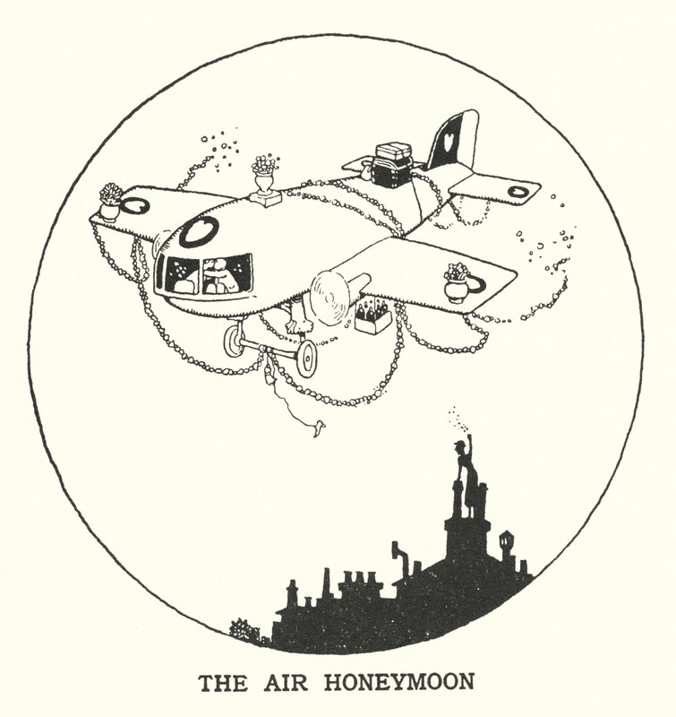The Air Honeymoon by William Heath Robinson