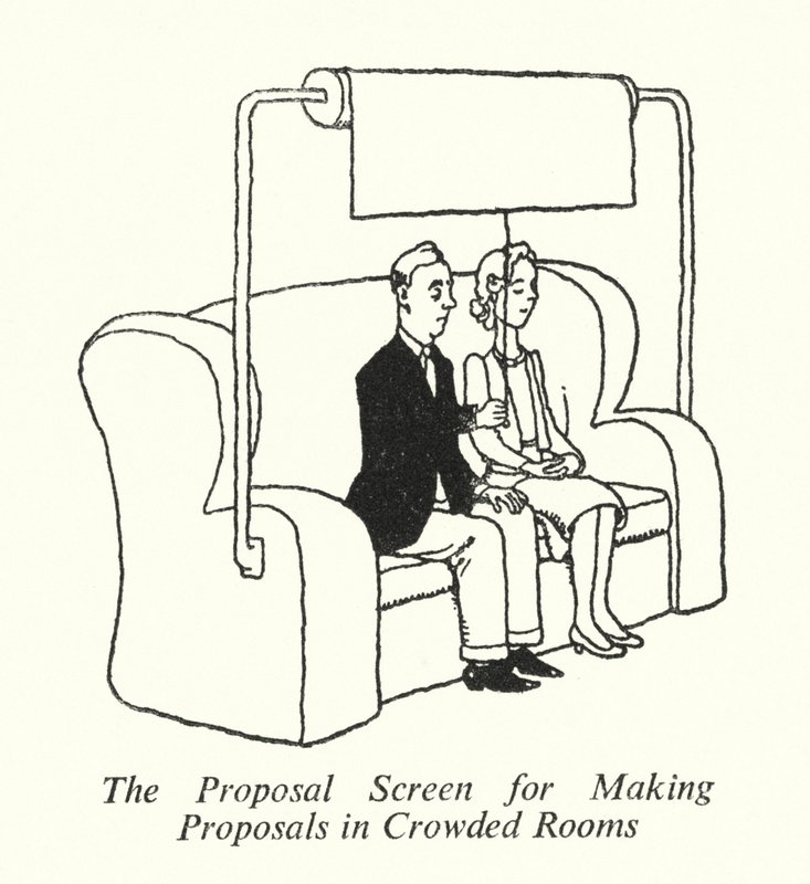 The Proposal Screen for Making Proposals in Crowded Rooms by William Heath Robinson