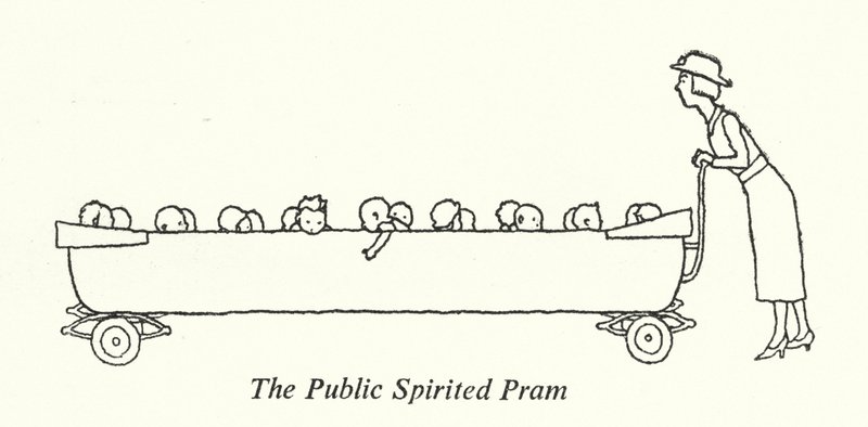 The Public Spirited Pram by William Heath Robinson