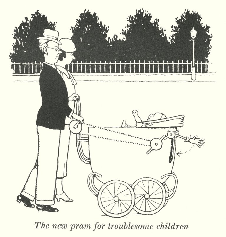 The New Pram for Troublesome Children by William Heath Robinson