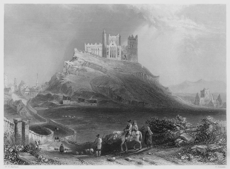 Approach to Cashel, from the North by William Henry (after) Bartlett