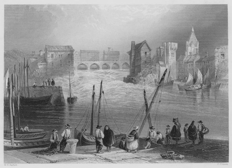 Galway, from the Gladdagh by William Henry (after) Bartlett