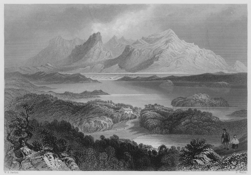 Garromin, Connemara by William Henry (after) Bartlett