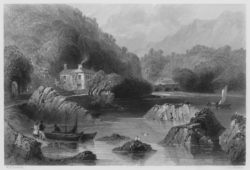 Glengariff Inn by William Henry (after) Bartlett