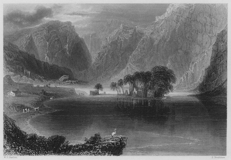 Gougaune Barra by William Henry (after) Bartlett