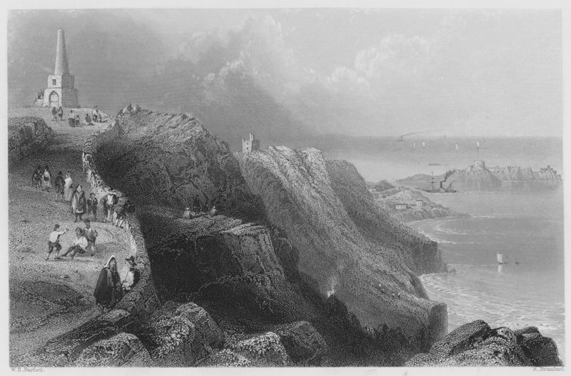 Killiney Hill, near Dublin by William Henry (after) Bartlett