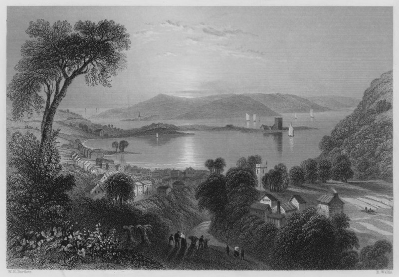 Larne by William Henry (after) Bartlett