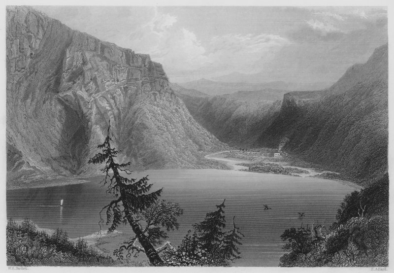 Luggelaw, County Wicklow by William Henry (after) Bartlett