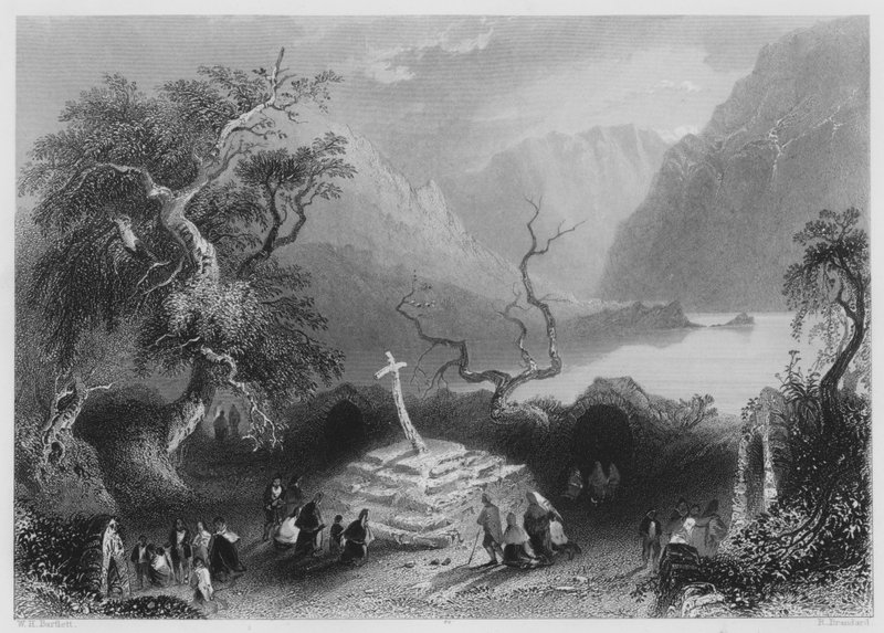 Scene at Gougaune Barra by William Henry (after) Bartlett
