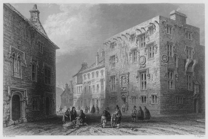 Street in Galway by William Henry (after) Bartlett
