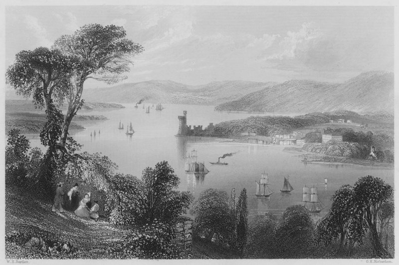 The Cork River, from below the Glanmire Road by William Henry (after) Bartlett
