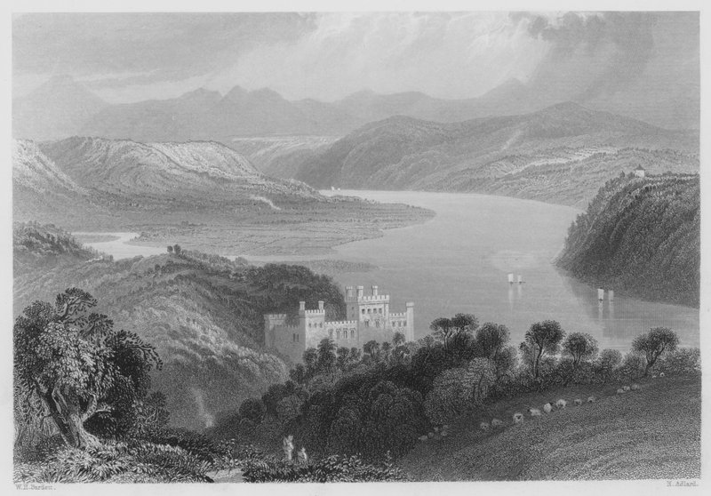 The Valley of the Blackwater, Between Lismore and Youghall by William Henry (after) Bartlett