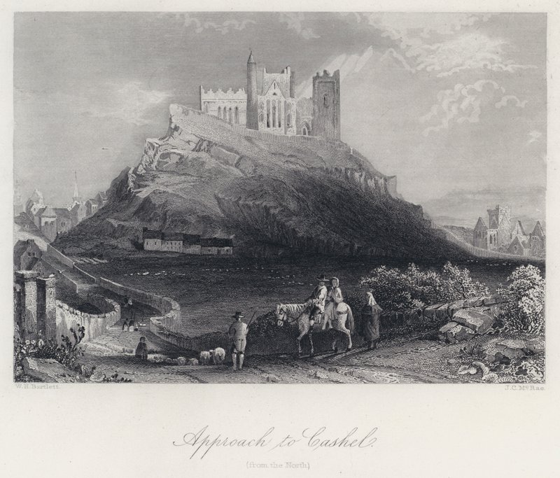 Approach to Cashel, from the North by William Henry Bartlett