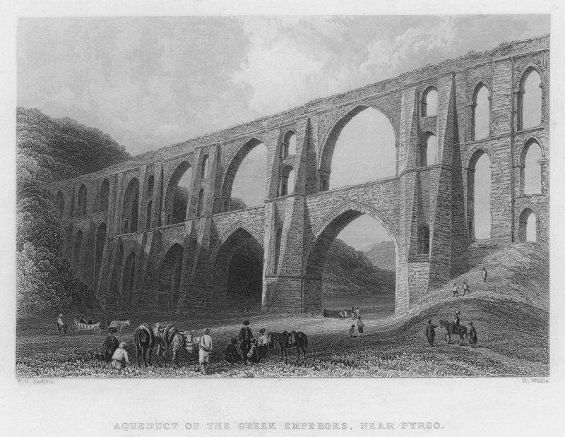 Aqueduct of the Greek Emperors, near Pyrgo by William Henry Bartlett