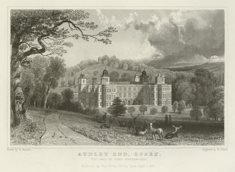 Audley End, Essex, the Seat of Lord Braybrooke by William Henry Bartlett