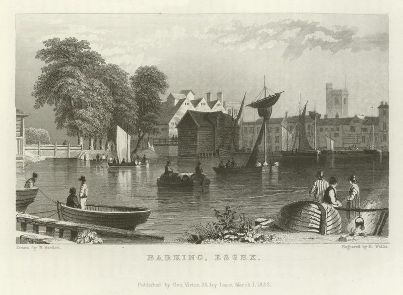 Barking, Essex by William Henry Bartlett