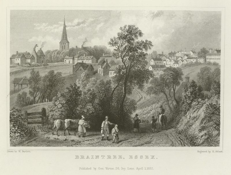 Braintree, Essex by William Henry Bartlett
