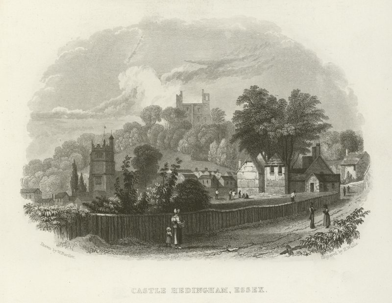 Castle Hedingham, Essex by William Henry Bartlett