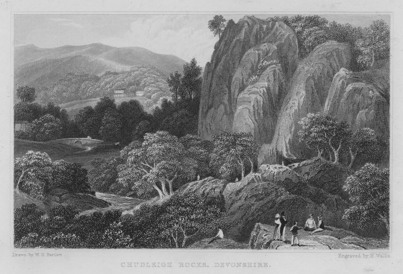 Chudleigh Rocks, Devonshire by William Henry Bartlett