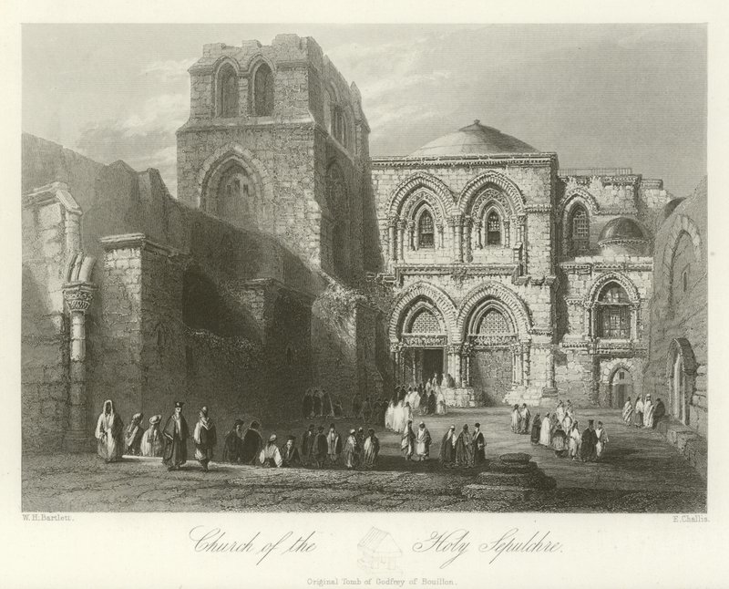 Church of the Holy Sepulchre, Jerusalem by William Henry Bartlett