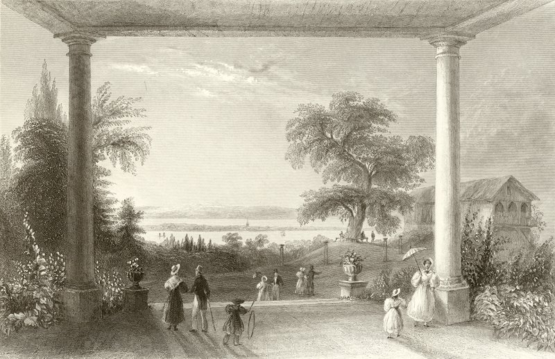 City and Lake of Constance, from the Chateau Wolfsberg by William Henry Bartlett