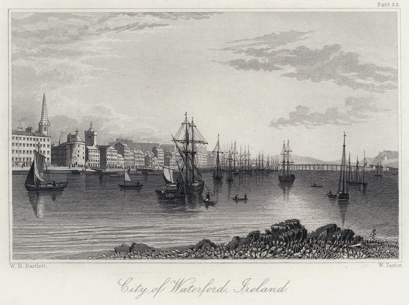 City of Waterford, Ireland by William Henry Bartlett