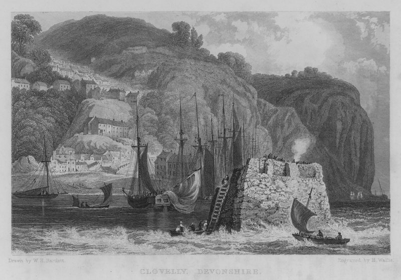 Clovelly, Devonshire by William Henry Bartlett