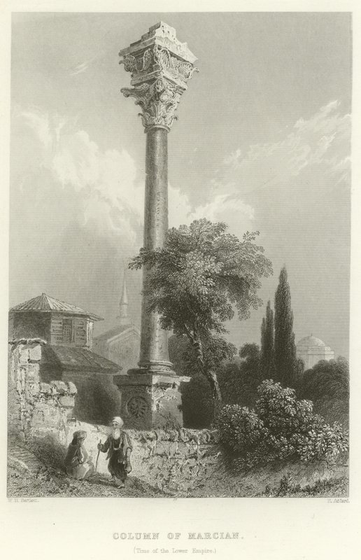 Column of Marcian, Constantinople by William Henry Bartlett